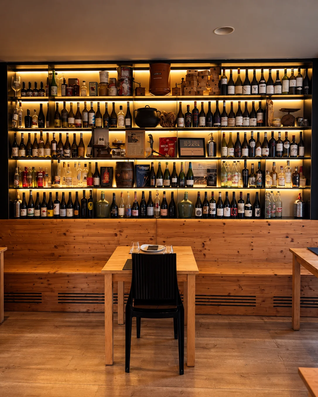 La paret de vins del Quatre Vents 3.0
